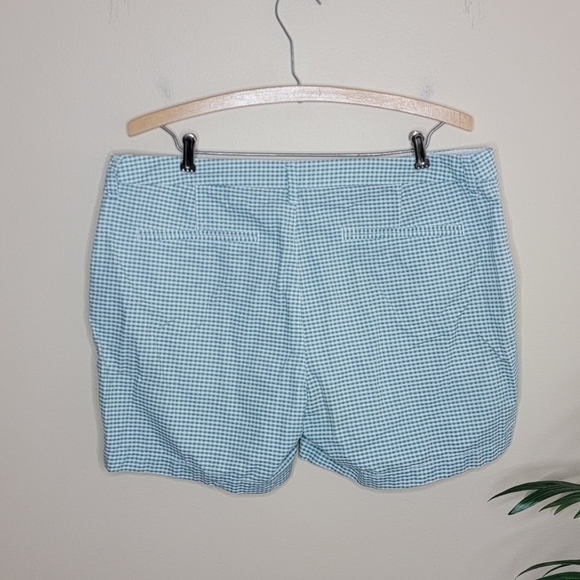 Old Navy | Green & White Gingham Check Shorts Size 12 - Picture 3 of 4